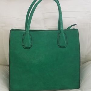 Green Ladies Leather Handbag